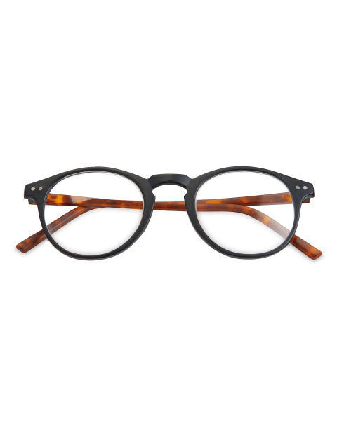 Black/Demi Brown Reading Glasses