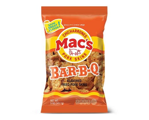 Mac's 
 BBQ or Salt & Pepper Pork Skins