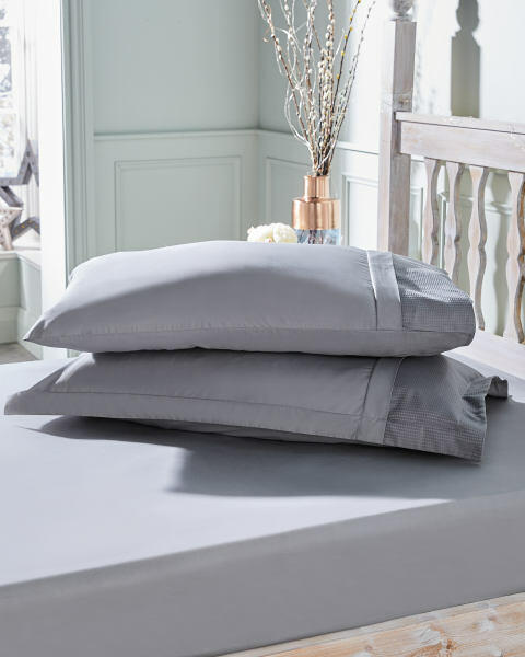 Charcoal Waffle Pillowcases