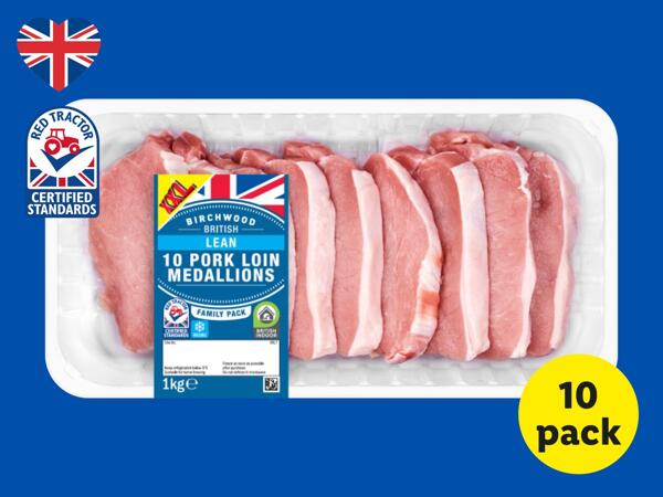Birchwood 10 British Pork Loin Medallions