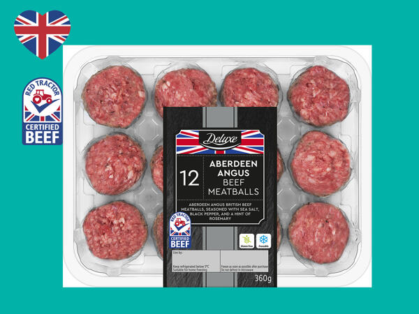 Deluxe 12 Aberdeen Angus British Beef Meatballs