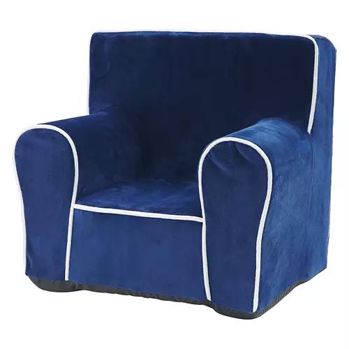 Ultra Soft Kids Arm Chair, Navy Blue
