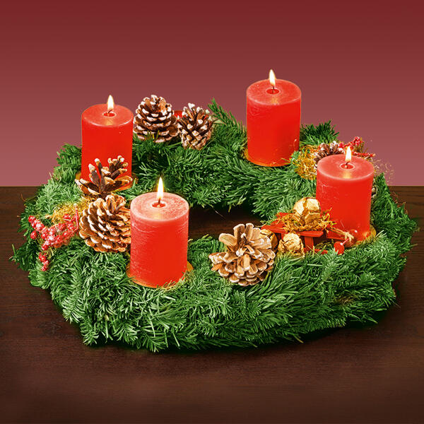 Exklusiver Nobilis Adventskranz XXL