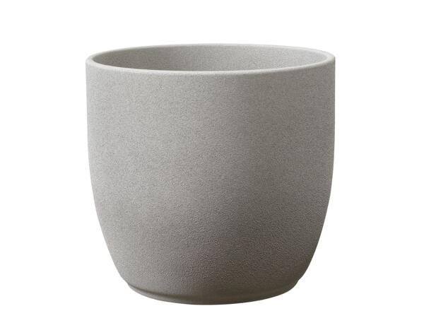 Ceramic Pot round 24cm stone