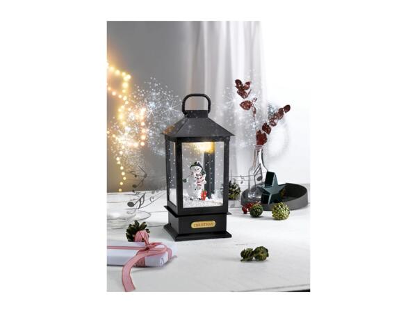 Livarno Home Black LED Musical Snowing Lantern