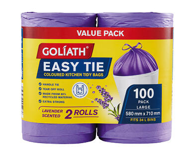 Lavender Scented Large Kitchen Tidy Bags 100pk
