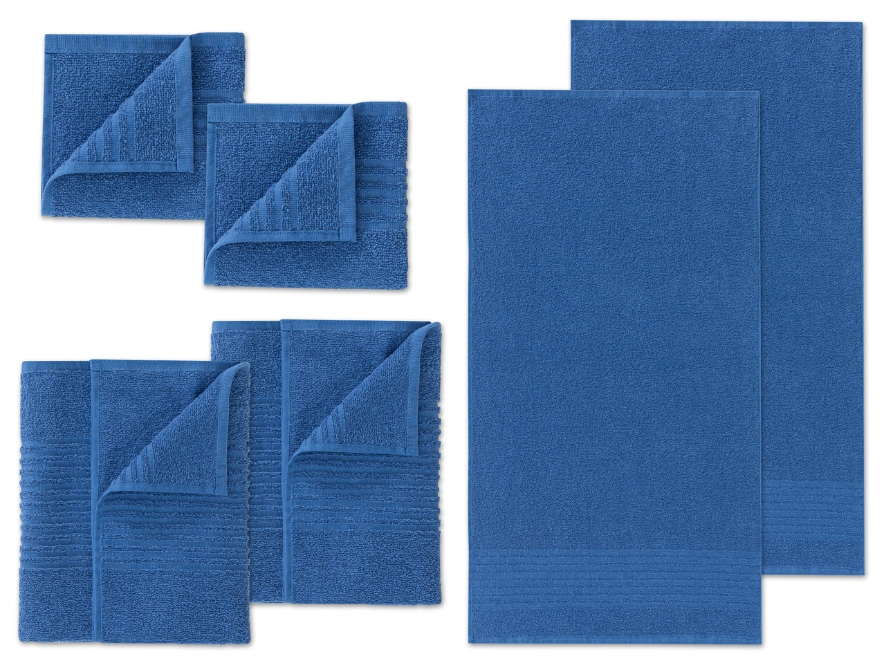 MIOMARE(R) Frottier-Handtücher-Set, 6-teilig