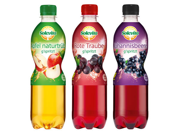 SOLEVITA Fruchtsäfte gespritzt