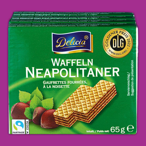Waffeln gefüllt