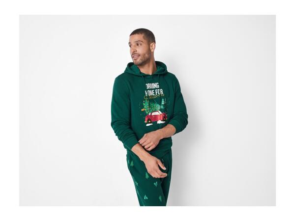 Esmara Men Men's Green Christmas Hoodie