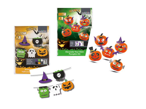 Make Your Own Halloween Bunting Kit / Decorate Your Own Pumpkin Kit