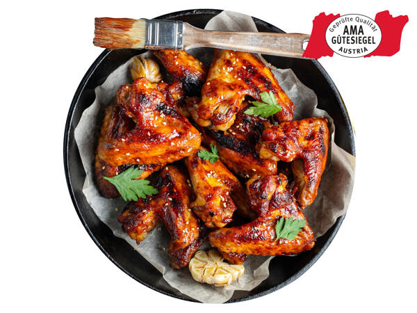 Frische Chicken Wings mariniert