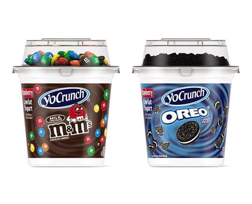 YoCrunch 
 Strawberry Oreo and M&M Yogurt