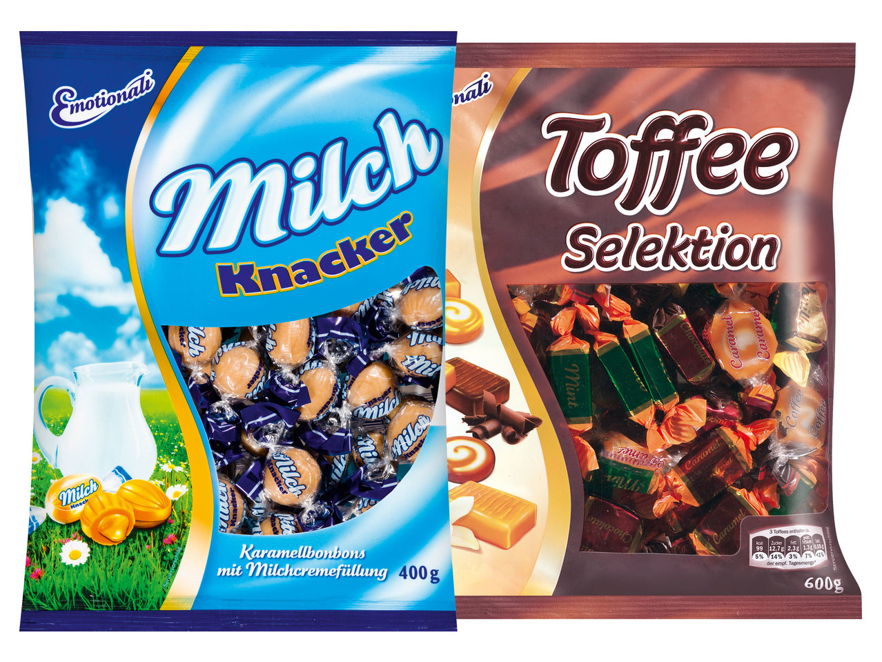 EMOTIONALI Milchknacker oder Toffee-Mischung