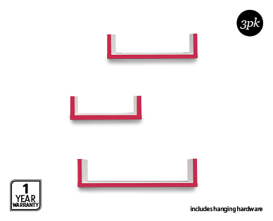 Floating Wall Shelf 3pk