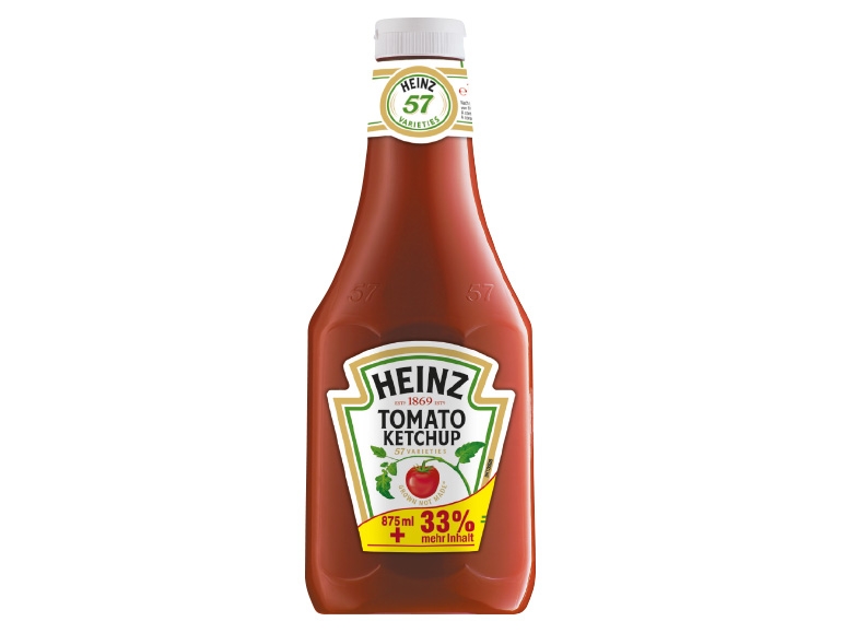 HEINZ Tomatenketchup 875 ml + 295 ml gratis