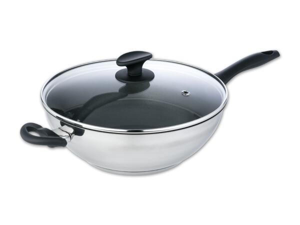 Edelstahl-Wok, Ø 32 cm