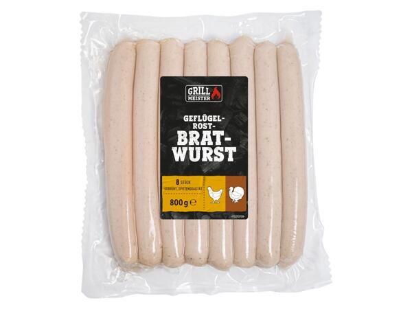 Geflügelrostbratwurst