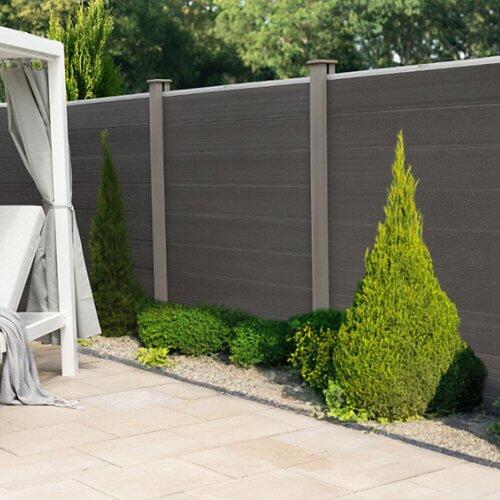 HOME DELUXE Sichtschutzzaun CALLADO - 4x Element + 6x Pfosten