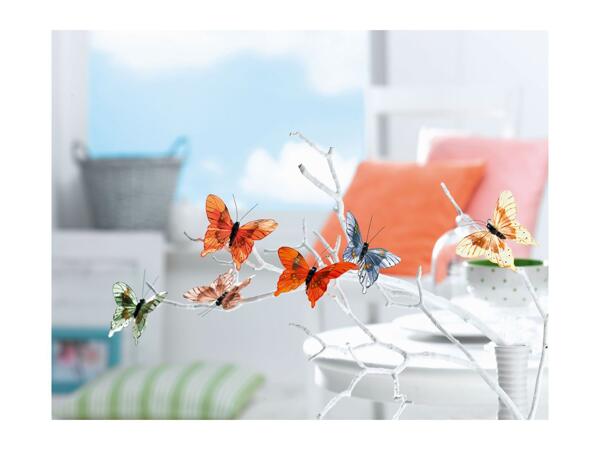 Livarno Home Decorative Clips - 6 Pack - Butterflies