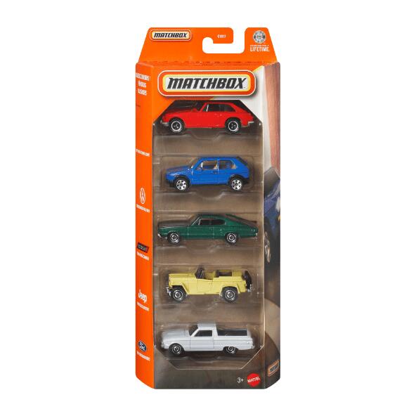 MATCHBOX(R) 				Ensemble de voitures, 5 pcs