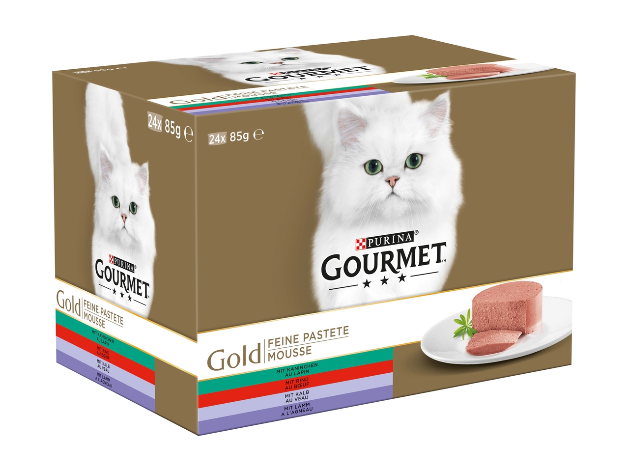 Aliments humides pour chats gourmet gold