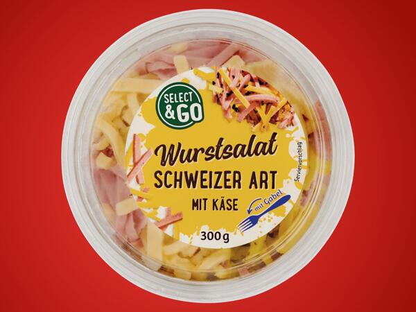 Wurstsalat mit Dressing