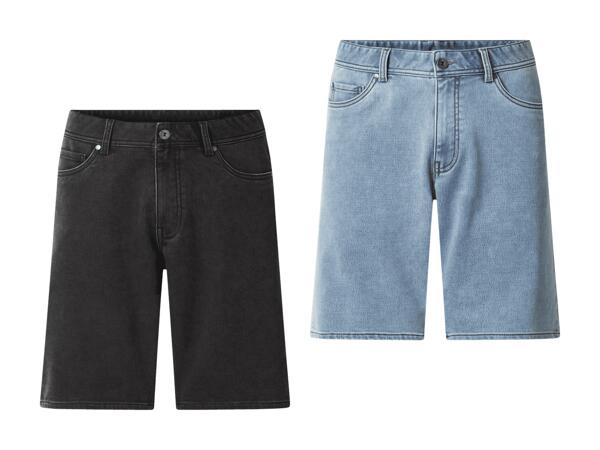 Bermuda en denim et molleton