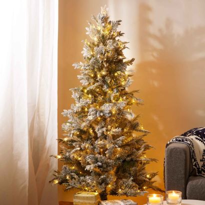 Sapin de Noël artificiel décoré