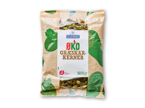 Økologiske solsikke- eller græskarkerner