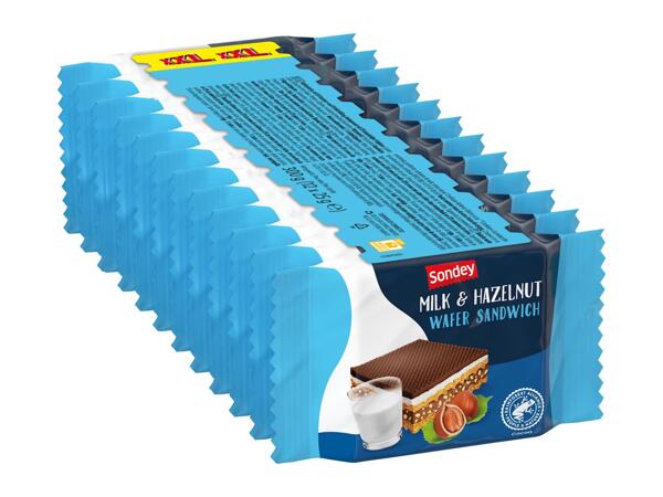 Sondey XXL Milk & Hazelnut Wafer Sandwich
