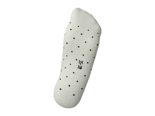 Ladies' White, Grey and Black Trainer Socks - 5 Pairs
