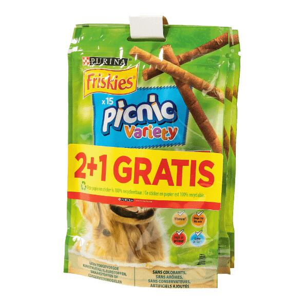 FRISKIES(R) 				Snacks voor honden, 3-pack