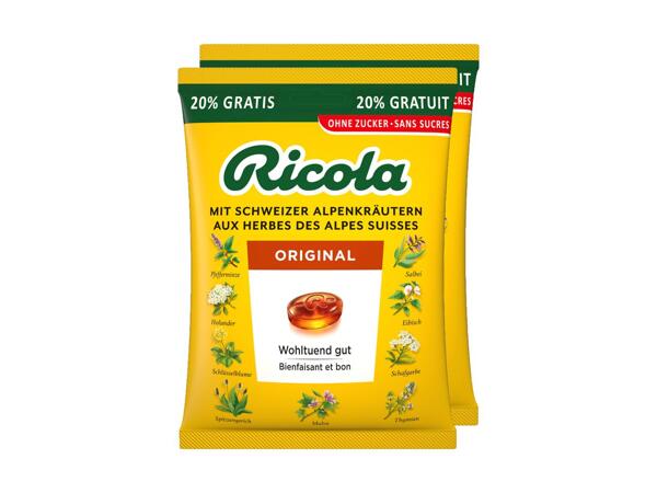 Bonbons Ricola Original, pack de 2