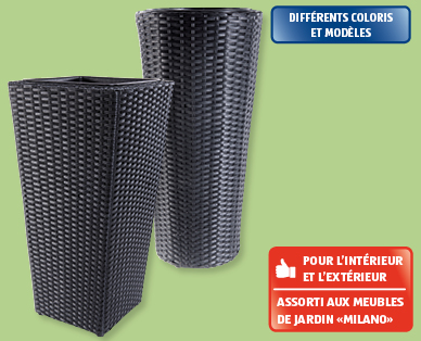 Pot pour terrasse aspect tressé GARDENLINE(R)