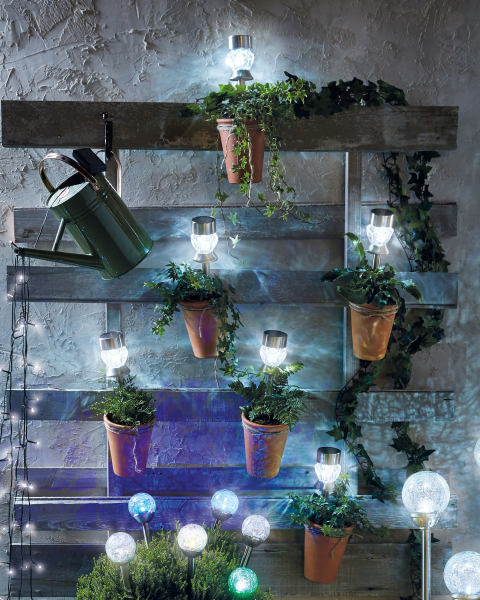 Crystal Glass Solar Stake Light