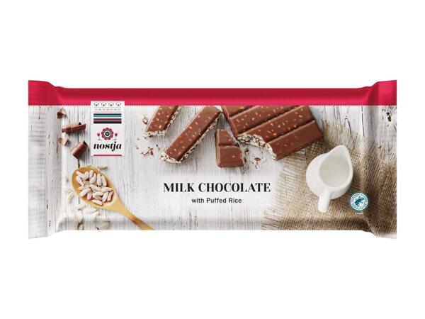 Puffreistafelschokolade​