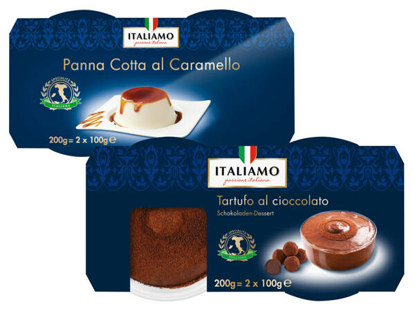ITALIAMO Panna Cotta al Caramello oder Tartufo