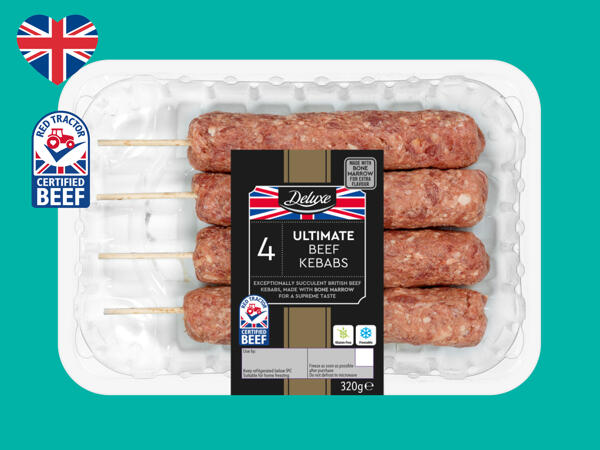 Deluxe 4 Ultimate British Beef Kebabs