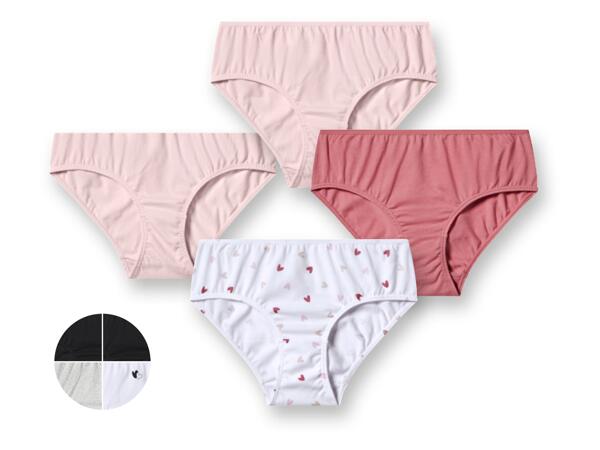 Girls' Briefs, 4 pieces