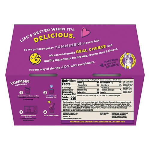 White Cheddar Macaroni & Cheese Cups, 4 count