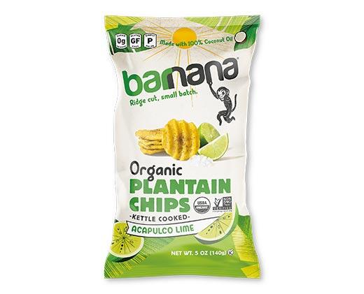 Barnana Organic Plantain Chips Lime or Pink Salt