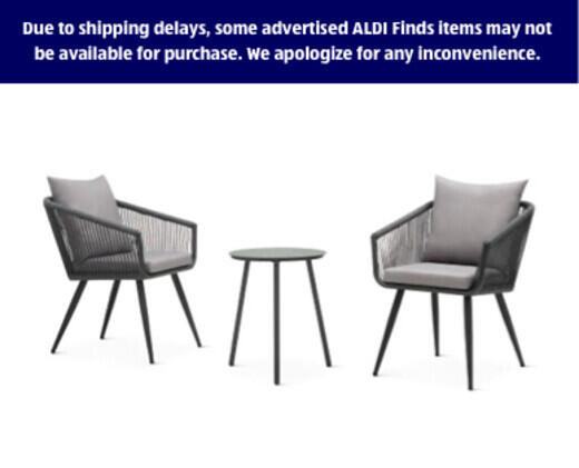 Belavi 
 3-Piece Rope Bistro Set