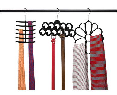 Easy Home 3-Pack Velvet Touch Accessory Hangers