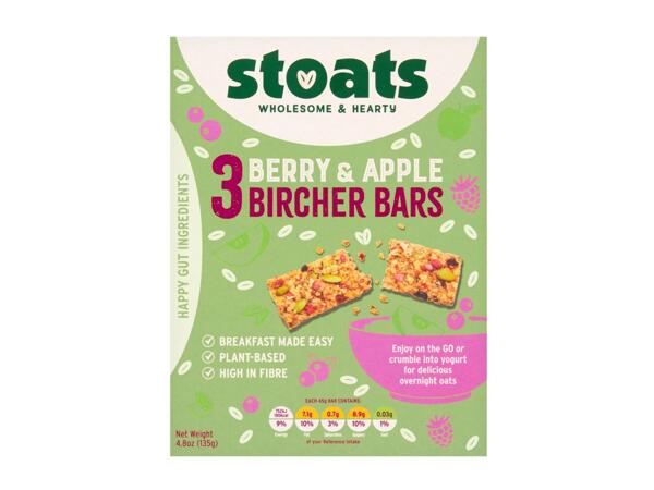 Stoats Bircher Bar Berry & Apple