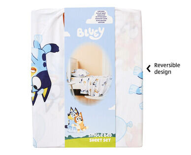 Children's Bluey Quilt Cover Set or Sheet Set – Single Size
