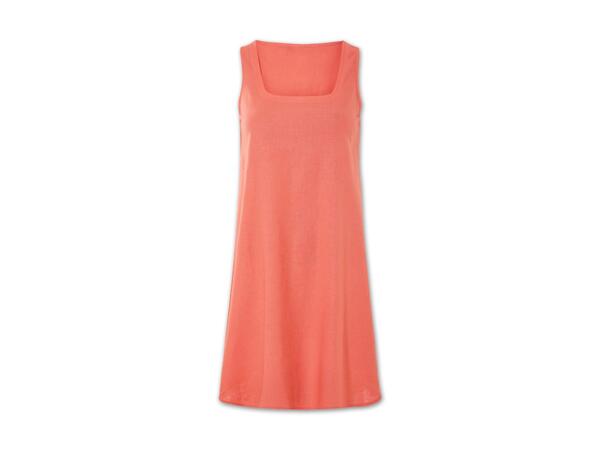 Damen Leinenkleid