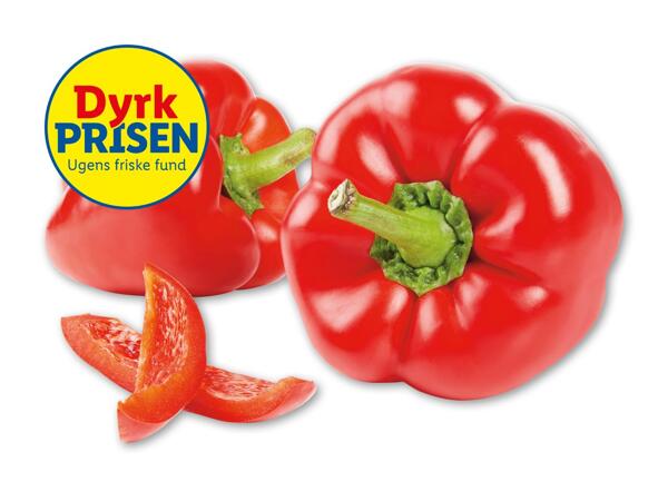 Rød peberfrugt