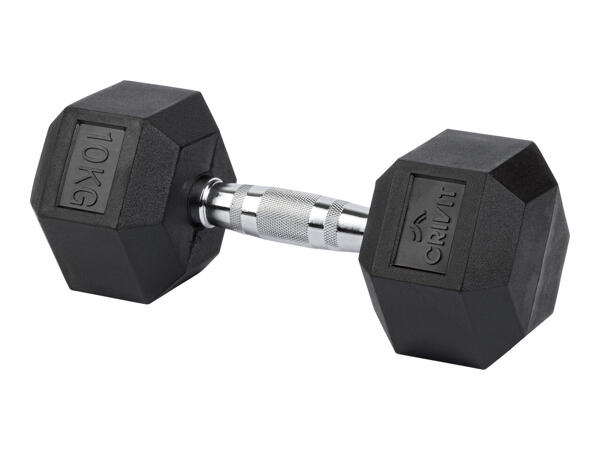 Crivit 10kg Hex Dumbbell