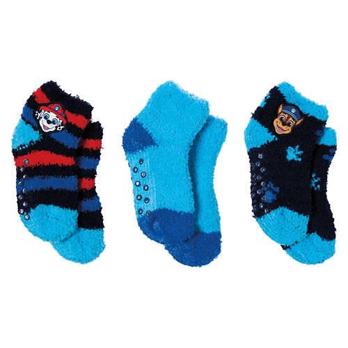 3 Pack Children's Paw Patrol Fuzzy Socks, 4-6